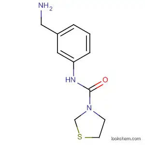Molecular Structure of 918813-26-0 (3-Thiazolidinecarboxamide, N-[3-(aminomethyl)phenyl]-)