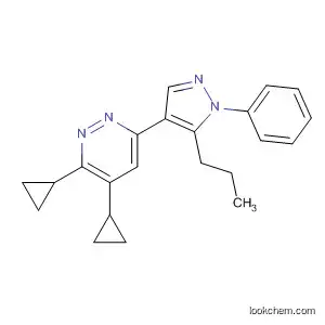 Pyridazine, 3,4-dicyclopropyl-6-(1-phenyl-5-propyl-1H-pyrazol-4-yl)-
