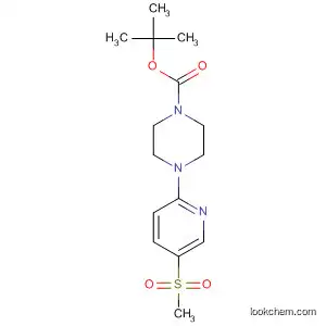 Molecular Structure of 918884-49-8 (1-Piperazinecarboxylic acid, 4-[5-(methylsulfonyl)-2-pyridinyl]-,
1,1-dimethylethyl ester)