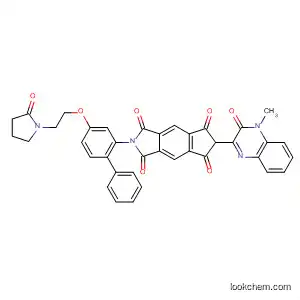 Cyclopent[f]isoindole-1,3,5,7(2H,6H)-tetrone,
6-(3,4-dihydro-4-methyl-3-oxo-2-quinoxalinyl)-2-[4-[2-(2-oxo-1-pyrrolidin
yl)ethoxy][1,1'-biphenyl]-2-yl]-