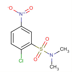 Molecular Structure of 10372-90-4 (Benzenesulfonamide, 2-chloro-N,N-dimethyl-5-nitro-)