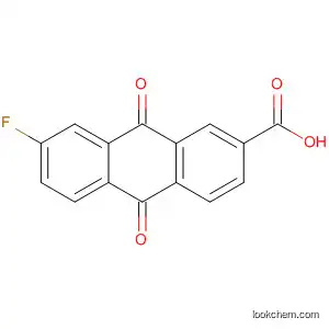 Molecular Structure of 1493-72-7 (2-Anthracenecarboxylic acid, 7-fluoro-9,10-dihydro-9,10-dioxo-)