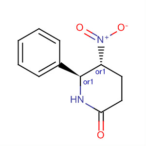 Molecular Structure of 153186-64-2 (2-Piperidinone, 5-nitro-6-phenyl-, trans-)
