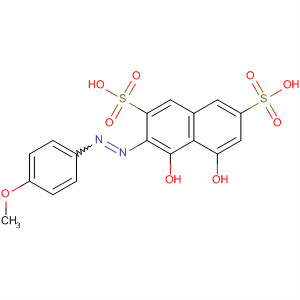 Molecular Structure of 15475-91-9 (2,7-Naphthalenedisulfonic acid,
4,5-dihydroxy-3-[(4-methoxyphenyl)azo]-)