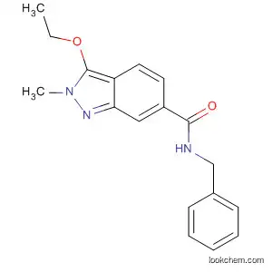 Molecular Structure of 919107-62-3 (2H-Indazole-6-carboxamide, 3-ethoxy-2-methyl-N-(phenylmethyl)-)