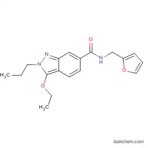 Molecular Structure of 919108-00-2 (2H-Indazole-6-carboxamide, 3-ethoxy-N-(2-furanylmethyl)-2-propyl-)