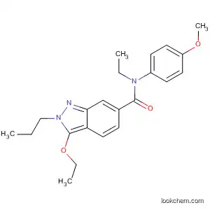 Molecular Structure of 919108-05-7 (2H-Indazole-6-carboxamide,
3-ethoxy-N-ethyl-N-(4-methoxyphenyl)-2-propyl-)