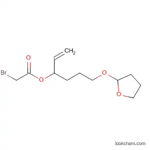 Molecular Structure of 919280-86-7 (Acetic acid, 2-bromo-, 1-ethenyl-4-[(tetrahydro-2-furanyl)oxy]butyl ester)