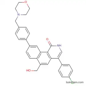 Molecular Structure of 919292-31-2 (Benz[h]isoquinolin-1(2H)-one,
4-(4-chlorophenyl)-6-(hydroxymethyl)-9-[4-(4-morpholinylmethyl)phenyl]-)