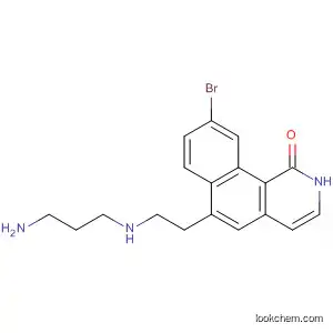 Molecular Structure of 919292-59-4 (Benz[h]isoquinolin-1(2H)-one,
6-[2-[(3-aminopropyl)amino]ethyl]-9-bromo-)