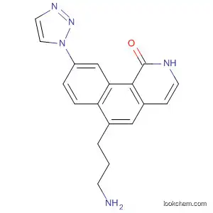 Molecular Structure of 919292-79-8 (Benz[h]isoquinolin-1(2H)-one,
6-(3-aminopropyl)-9-(1H-1,2,3-triazol-1-yl)-)