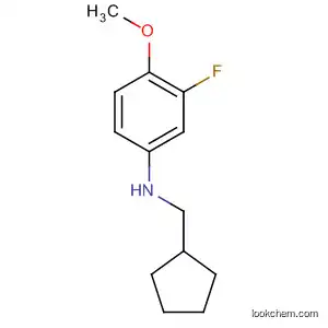 Molecular Structure of 919800-16-1 (Benzenamine, N-(cyclopentylmethyl)-3-fluoro-4-methoxy-)