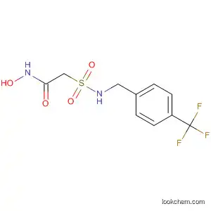 Molecular Structure of 919997-35-6 (Acetamide,
N-hydroxy-2-[[[[4-(trifluoromethyl)phenyl]methyl]amino]sulfonyl]-)