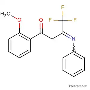Molecular Structure of 919997-95-8 (1-Butanone, 4,4,4-trifluoro-1-(2-methoxyphenyl)-3-(phenylimino)-)