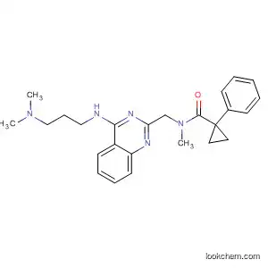 Cyclopropanecarboxamide,
N-[[4-[[3-(dimethylamino)propyl]amino]-2-quinazolinyl]methyl]-N-methyl-
1-phenyl-