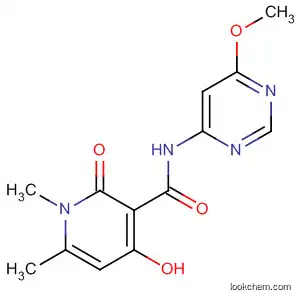 Molecular Structure of 920275-87-2 (3-Pyridinecarboxamide,
1,2-dihydro-4-hydroxy-N-(6-methoxy-4-pyrimidinyl)-1,6-dimethyl-2-oxo-)