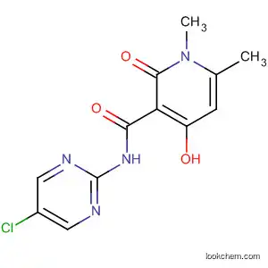 Molecular Structure of 920275-89-4 (3-Pyridinecarboxamide,
N-(5-chloro-2-pyrimidinyl)-1,2-dihydro-4-hydroxy-1,6-dimethyl-2-oxo-)