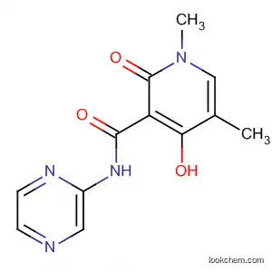 Molecular Structure of 920275-96-3 (3-Pyridinecarboxamide,
1,2-dihydro-4-hydroxy-1,5-dimethyl-2-oxo-N-2-pyrazinyl-)