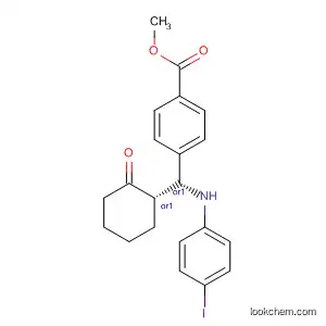 Molecular Structure of 920276-37-5 (Benzoic acid,
4-[(R)-[(4-iodophenyl)amino][(1S)-2-oxocyclohexyl]methyl]-, methyl
ester, rel-)