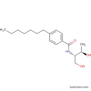 Molecular Structure of 920277-24-3 (Benzamide, 4-heptyl-N-[(1S,2R)-2-hydroxy-1-(hydroxymethyl)propyl]-)