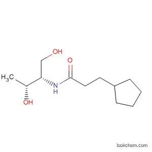 Molecular Structure of 920277-26-5 (Cyclopentanepropanamide,
N-[(1S,2R)-2-hydroxy-1-(hydroxymethyl)propyl]-)