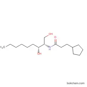 Molecular Structure of 920277-32-3 (Cyclopentanepropanamide,
N-[(1S,2R)-2-hydroxy-1-(hydroxymethyl)octyl]-)