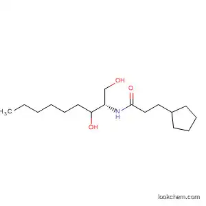 Molecular Structure of 920277-65-2 (Cyclopentanepropanamide, N-[(1S)-2-hydroxy-1-(hydroxymethyl)octyl]-)