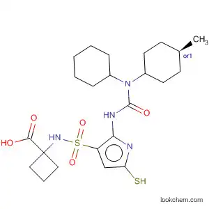 Cyclobutanecarboxylic acid,
1-[[[2-[[[cyclohexyl(trans-4-methylcyclohexyl)amino]carbonyl]amino]-5-thi
azolyl]sulfonyl]amino]-