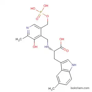 Molecular Structure of 920758-71-0 (L-Tryptophan,
N-[[3-hydroxy-2-methyl-5-[(phosphonooxy)methyl]-4-pyridinyl]methyl]-5-
methyl-)