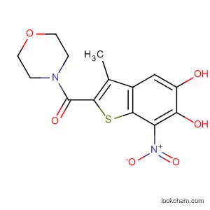 Molecular Structure of 921197-22-0 (Methanone,
(5,6-dihydroxy-3-methyl-7-nitrobenzo[b]thien-2-yl)-4-morpholinyl-)