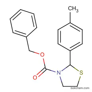 Molecular Structure of 921611-15-6 (3-Thiazolidinecarboxylic acid, 2-(4-methylphenyl)-, phenylmethyl ester)