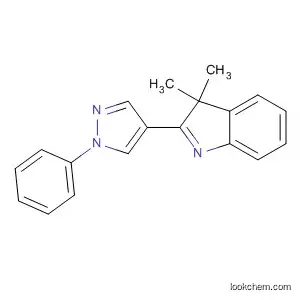 3H-Indole, 3,3-dimethyl-2-(1-phenyl-1H-pyrazol-4-yl)-