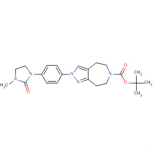 Pyrazolo[3,4-d]azepine-6(2H)-carboxylic acid,  4,5,7,8-tetrahydro-2-[4-(3-methyl-2-oxo-1-imidazolidinyl)phenyl]-,  1,1-dimethylethyl ester