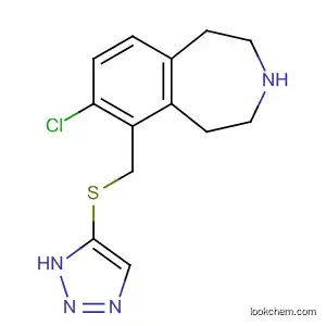 Molecular Structure of 928793-38-8 (1H-3-Benzazepine,
7-chloro-2,3,4,5-tetrahydro-6-[(1H-1,2,3-triazol-5-ylthio)methyl]-)