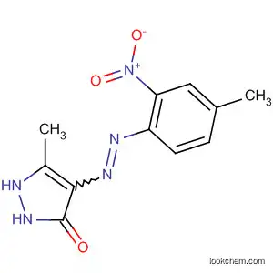 Molecular Structure of 18799-17-2 (3H-Pyrazol-3-one, 1,2-dihydro-5-methyl-4-[(4-methyl-2-nitrophenyl)azo]-)