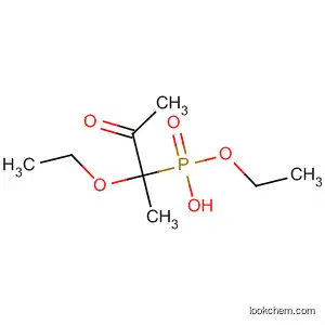 Molecular Structure of 20519-79-3 (Phosphonic acid, (1-hydroxy-1-methyl-2-oxopropyl)-, diethyl ester)