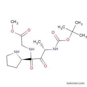 Molecular Structure of 21379-61-3 (Glycine, N-[1-[N-[(1,1-dimethylethoxy)carbonyl]-L-alanyl]-L-prolyl]-,
methyl ester)