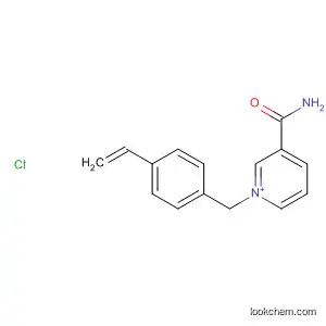 Molecular Structure of 21480-79-5 (Pyridinium, 3-(aminocarbonyl)-1-[(4-ethenylphenyl)methyl]-, chloride)