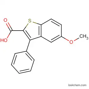 Molecular Structure of 23343-13-7 (Benzo[b]thiophene-2-carboxylic acid, 5-methoxy-3-phenyl-)