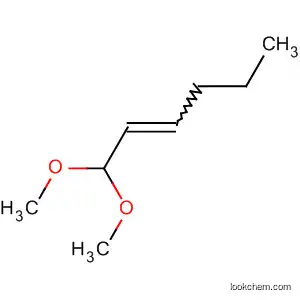 Molecular Structure of 25683-06-1 (2-Hexene, 1,1-dimethoxy-)