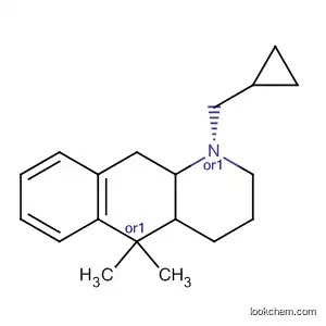 Molecular Structure of 26971-28-8 (Benzo[g]quinoline,
1-(cyclopropylmethyl)-1,2,3,4,4a,5,10,10a-octahydro-5,5-dimethyl-, cis-)