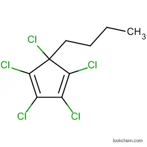 Molecular Structure of 31854-17-8 (1,3-Cyclopentadiene, butylpentachloro-)