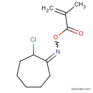 Molecular Structure of 32385-46-9 (Cycloheptanone, 2-chloro-, O-(2-methyl-1-oxo-2-propenyl)oxime)