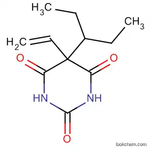 Molecular Structure of 34659-21-7 (2,4,6(1H,3H,5H)-Pyrimidinetrione, 5-ethenyl-5-(1-ethylpropyl)-)