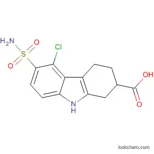 Molecular Structure of 35853-88-4 (1H-Carbazole-2-carboxylic acid,
6-(aminosulfonyl)-5-chloro-2,3,4,9-tetrahydro-)