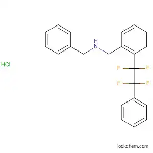 Molecular Structure of 36081-92-2 (Benzenemethanamine,
N-(phenylmethyl)-2-(1,1,2,2-tetrafluoro-2-phenylethyl)-, hydrochloride)