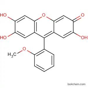 Molecular Structure of 37569-53-2 (3H-Xanthen-3-one, 2,6,7-trihydroxy-9-(methoxyphenyl)-)