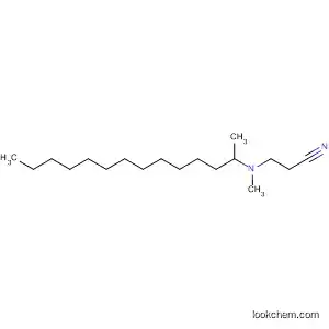 Molecular Structure of 41293-82-7 (Propanenitrile, 3-[methyl(1-methyltridecyl)amino]-)