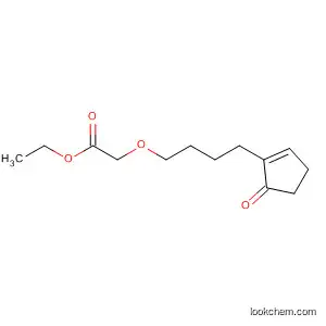 Molecular Structure of 41302-81-2 (Acetic acid, [4-(5-oxo-1-cyclopenten-1-yl)butoxy]-, ethyl ester)