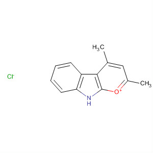 Molecular Structure of 49851-35-6 (9H-Pyrano[2,3-b]indol-1-ium, 2,4-dimethyl-, chloride)
